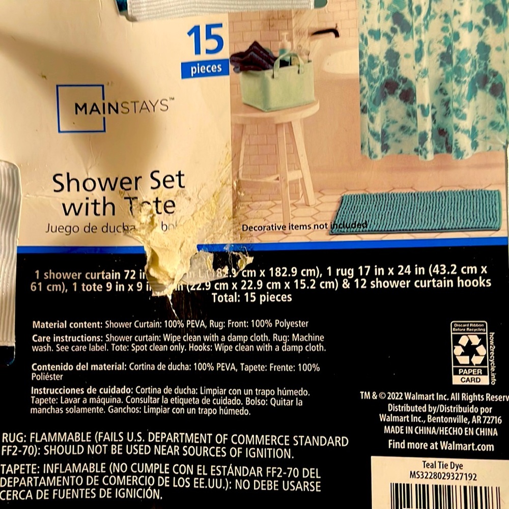 Shower Set With Tote